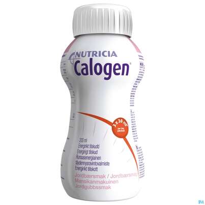 Sie sehen eine Packung Calogen 200ml Vitalflasche Extra Erdbeere 1st, Produktbild: 02 Calogen 200ml Vitalflasche Extra Erdbeere 1st, A-Nr.: 3428626 - 02