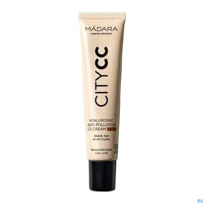 Sie sehen eine Packung Madara Anti/pollution City Cc Cream Tan Spf15 40ml, Produktbild: 01 Madara Anti/pollution City Cc Cream Tan Spf15 40ml, A-Nr.: 5668027 - 01
