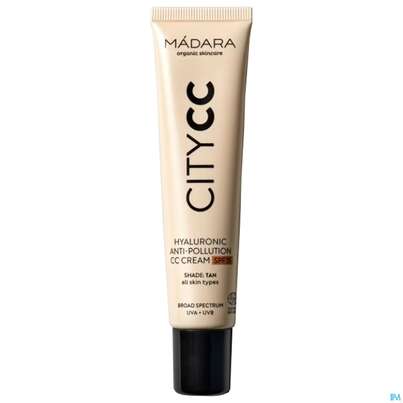 Sie sehen eine Packung Madara Anti/pollution City Cc Cream Tan Spf15 40ml, Produktbild: 02 Madara Anti/pollution City Cc Cream Tan Spf15 40ml, A-Nr.: 5668027 - 02
