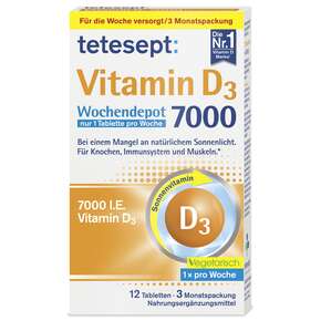 Vitamin D3 7000 Wochendepot 12 St, A-Nr.: 5074606 - 01