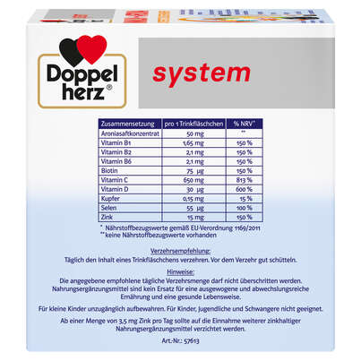 Doppelherz system IMMUN + ARONIA - UNTERSTÜTZUNG DER ABWEHR, A-Nr.: 5678014 - 02