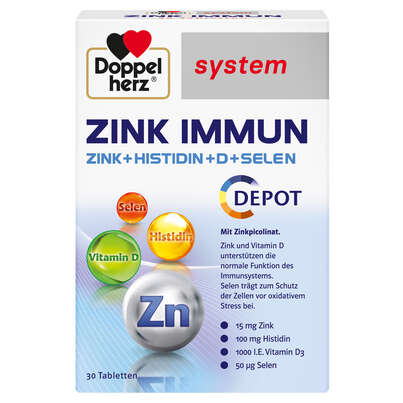 Doppelherz system ZINK IMMUN DEPOT + Histidin + D + Selen, A-Nr.: 5677919 - 01