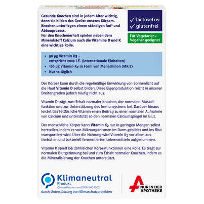 Doppelherz system VITAMIN D3 2000 + K2 VEGAN - IMMUNSYSTEM + KNOCHENFUNKTION, A-Nr.: 5677641 - 04