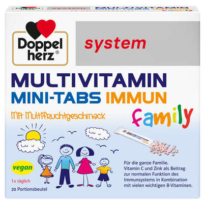 Doppelherz system MULTIVITAMIN MINI-TABS family - Mit Multifruchtgeschmack, A-Nr.: 5676943 - 01