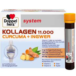 Doppelherz system KOLLAGEN 11.000 CURCUMA + INGWER, A-Nr.: 5677983 - 01