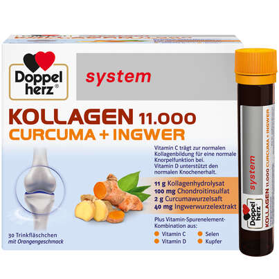 Doppelherz system KOLLAGEN 11.000 CURCUMA + INGWER, A-Nr.: 5677983 - 01
