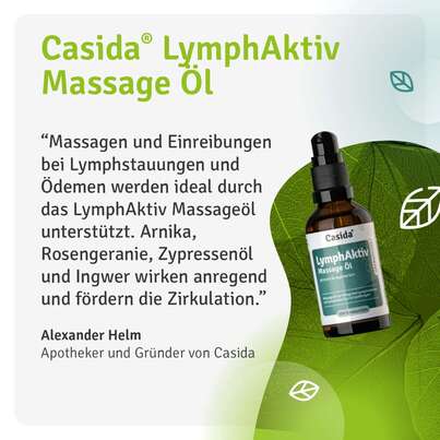 Sie sehen eine Packung LymphAktiv Massage Öl, Produktbild: 02 LymphAktiv Massage Öl, A-Nr.: 5731665 - 02
