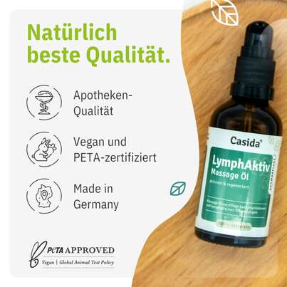 Sie sehen eine Packung LymphAktiv Massage Öl, Produktbild: 04 LymphAktiv Massage Öl, A-Nr.: 5731665 - 04