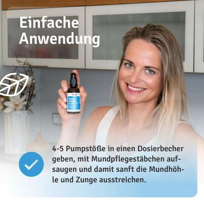 Sie sehen eine Packung Mund-Gesund Aromapflege Öl, Produktbild: 09 Mund-Gesund Aromapflege Öl, A-Nr.: 5758144 - 09