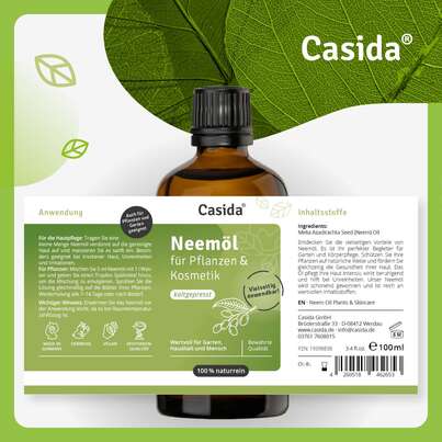 Sie sehen eine Packung Neemöl für Pflanzen & Kosmetik, Produktbild: 09 Neemöl für Pflanzen & Kosmetik, A-Nr.: 5898879 - 09