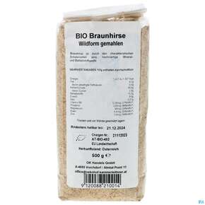 Braunhirse Wildform Gemahlen Bio 500g, A-Nr.: 4901415 - 01