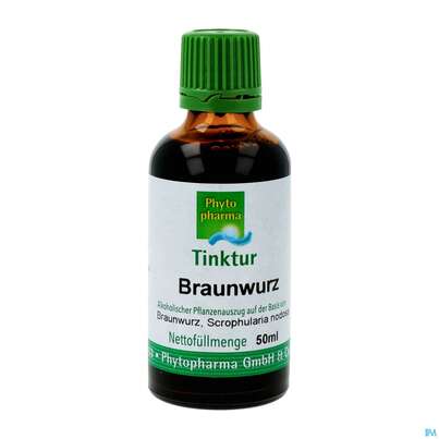 Sie sehen eine Packung Braunwurz Tinktur Phytopharma 50ml, Produktbild: 02 Braunwurz Tinktur Phytopharma 50ml, A-Nr.: 3107537 - 02