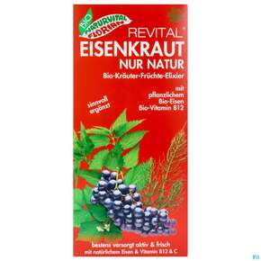 Eisenkraut Revital Elixier Eisen Bio Kraeuter Fruechte Alkoholfrei 330ml, A-Nr.: 3823707 - 01