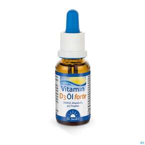 Vitamin D3 Oel/forte/tropfen 2000ie Hochdosiert Dr.jacobs 20ml, A-Nr.: 4766897 - 01