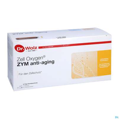 Sie sehen eine Packung Zell Oxygen Dr.wolz Trink/kur Zym Anti-aging Nr 60637 14x20 280ml, Produktbild: 07 Zell Oxygen Dr.wolz Trink/kur Zym Anti-aging Nr 60637 14x20 280ml, A-Nr.: 2869742 - 07