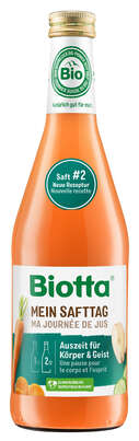 Sie sehen eine Packung Biotta MEIN SAFTTAG #2 Bio, Produktbild: 01 Biotta MEIN SAFTTAG #2 Bio, A-Nr.: 5644676 - 01