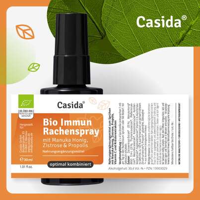 Bio Immun Rachenspray mit Manuka Honig, Zistrose &amp; Propolis, A-Nr.: 5957671 - 08