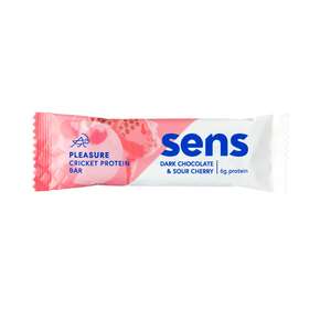 SENS Pleasure Proteinriegel mit Grillenmehl - Dunkle Schokolade &amp;amp; Sauerkirsche, A-Nr.: 5948637 - 01