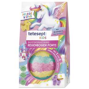 tetesept Kids Regenbogen Ponys Sprudelball 175g, A-Nr.: 5664928 - 01