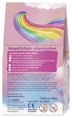 tetesept Kids Regenbogen Ponys Sprudelball 175g, A-Nr.: 5664928 - 02