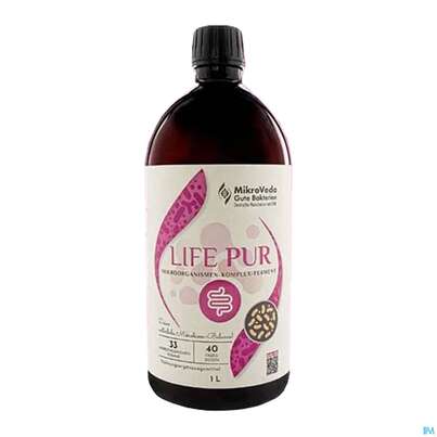 Sie sehen eine Packung Mikroveda Life Pur Nem Fermentierte Mikroorganismen 1l, Produktbild: 01 Mikroveda Life Pur Nem Fermentierte Mikroorganismen 1l, A-Nr.: 4773006 - 01