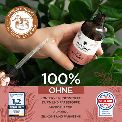 von Kinsky® Bio Rizinus Öl 100 % rein &amp; kaltgepresst für Haut &amp; Haare, A-Nr.: 5987413 - 03