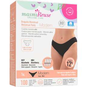 Bio Periodenslip Modern Masmi Reuse - Waschbar - Größe S, A-Nr.: 5995743 - 01