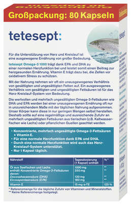 TETESEPT Omega-3 1000 KAP 80ST, A-Nr.: 4057072 - 02