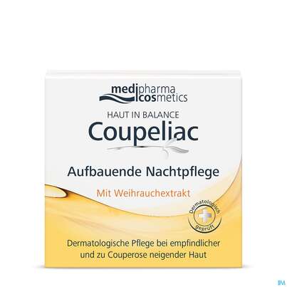 Sie sehen eine Packung Hib Coupeliac Nacht Pflege Aufbauend 50ml, Produktbild: 03 Hib Coupeliac Nacht Pflege Aufbauend 50ml, A-Nr.: 4117408 - 03