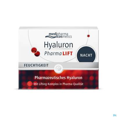 Sie sehen eine Packung Hyaluron Pharma Lift Nacht 50ml, Produktbild: 03 Hyaluron Pharma Lift Nacht 50ml, A-Nr.: 5181874 - 03