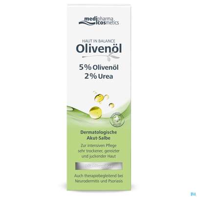 Sie sehen eine Packung Oliven Oel Dr.theiss Haut In Balance Dermatol. Akut Salbe 75ml, Produktbild: 02 Oliven Oel Dr.theiss Haut In Balance Dermatol. Akut Salbe 75ml, A-Nr.: 3463232 - 02