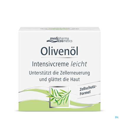Sie sehen eine Packung Oliven Oel Dr.theiss Intensiv Creme Leicht 50ml, Produktbild: 03 Oliven Oel Dr.theiss Intensiv Creme Leicht 50ml, A-Nr.: 3966016 - 03