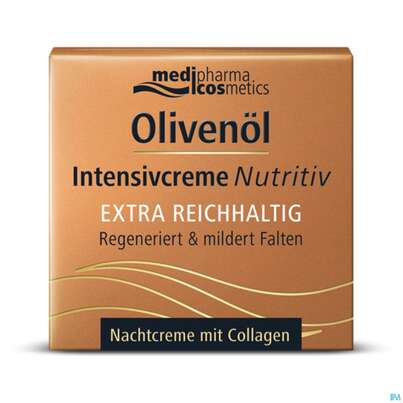 Sie sehen eine Packung Oliven Oel Dr.theiss Intensiv Creme Nutritiv Nacht 50ml, Produktbild: 02 Oliven Oel Dr.theiss Intensiv Creme Nutritiv Nacht 50ml, A-Nr.: 4914607 - 02