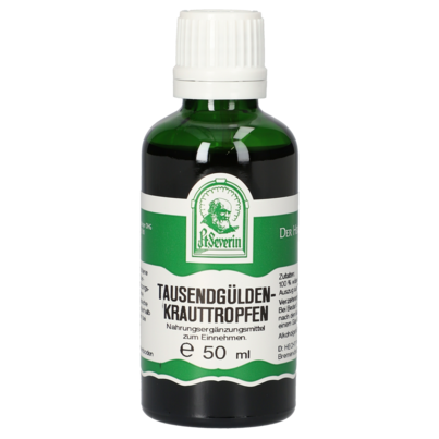 Sie sehen eine Packung TAUSENDGUELDENKRAUT TROPFEN 50 ML, Produktbild: 01 TAUSENDGUELDENKRAUT TROPFEN 50 ML, A-Nr.: 4311932 - 01