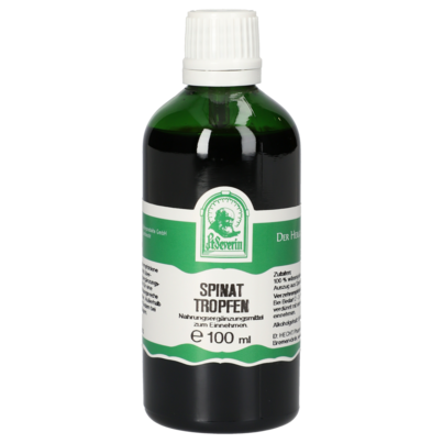 Sie sehen eine Packung SPINAT TROPFEN 100 ML, Produktbild: 01 SPINAT TROPFEN 100 ML, A-Nr.: 5773729 - 01
