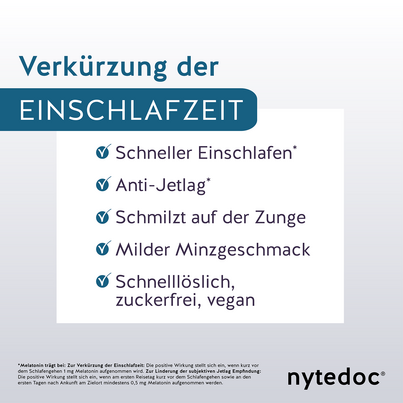 Sie sehen eine Packung nytedoc® Schlaf akut Melatonin-Streifen, Produktbild: 05 nytedoc® Schlaf akut Melatonin-Streifen, A-Nr.: 5959747 - 05