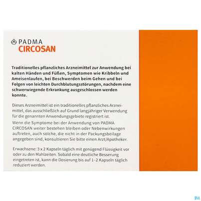 Sie sehen eine Packung Padma Circosan Kapseln 200st, Produktbild: 03 Padma Circosan Kapseln 200st, A-Nr.: 3780889 - 03