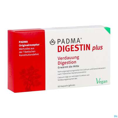 Sie sehen eine Packung Padma Kapseln Digestin Plus Verdauung 60st, Produktbild: 02 Padma Kapseln Digestin Plus Verdauung 60st, A-Nr.: 5671704 - 02