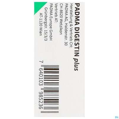 Sie sehen eine Packung Padma Kapseln Digestin Plus Verdauung 60st, Produktbild: 07 Padma Kapseln Digestin Plus Verdauung 60st, A-Nr.: 5671704 - 07