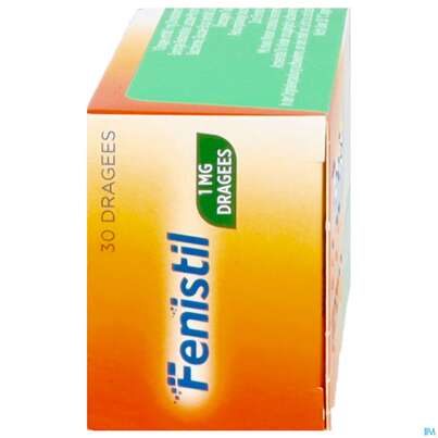 Sie sehen eine Packung Fenistil Drag 1mg 30st, Produktbild: 02 Fenistil Drag 1mg 30st, A-Nr.: 0021545 - 02