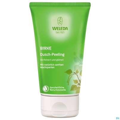 Sie sehen eine Packung Weleda Pearl Scrub Dusch Peeling Birke 150ml, Produktbild: 03 Weleda Pearl Scrub Dusch Peeling Birke 150ml, A-Nr.: 3153425 - 03