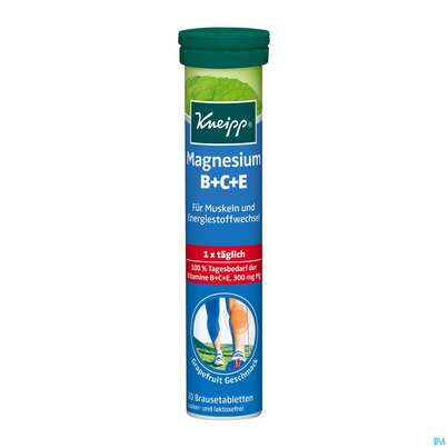 Magnesium +vit.b+c+e Brausetabl Kneipp 20st, A-Nr.: 3114945 - 01