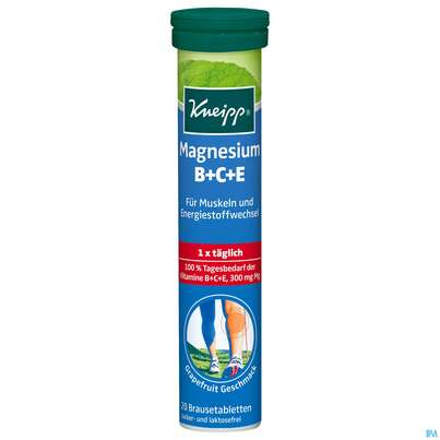 Magnesium +vit.b+c+e Brausetabl Kneipp 20st, A-Nr.: 3114945 - 02