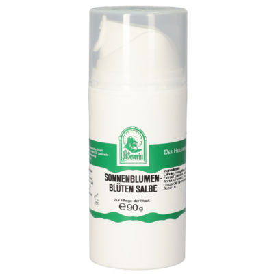 Sie sehen eine Packung SONNENBLUMENBLÜTEN SALBE 90 G, Produktbild: 01 SONNENBLUMENBLÜTEN SALBE 90 G, A-Nr.: 5471649 - 01