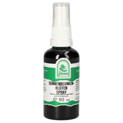 Sie sehen eine Packung SONNENBLUMENBLÜTEN SPRAY 50 ML, Produktbild: 01 SONNENBLUMENBLÜTEN SPRAY 50 ML, A-Nr.: 5471632 - 01