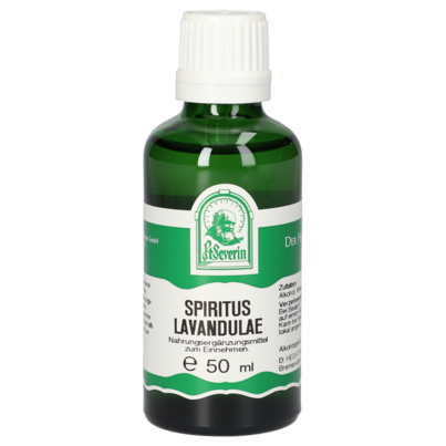 Sie sehen eine Packung SPIRITUS LAVANDULAE 50 ML, Produktbild: 01 SPIRITUS LAVANDULAE 50 ML, A-Nr.: 5061839 - 01