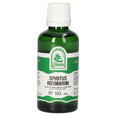Sie sehen eine Packung SPIRITUS ROSMARINI 50 ML, Produktbild: 01 SPIRITUS ROSMARINI 50 ML, A-Nr.: 5072352 - 01