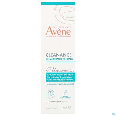 Sie sehen eine Packung Avene Cleanance Comedomed Intensiv Anti-pickel Akutpflege 40ml, Produktbild: 01 Avene Cleanance Comedomed Intensiv Anti-pickel Akutpflege 40ml, A-Nr.: 5899040 - 01