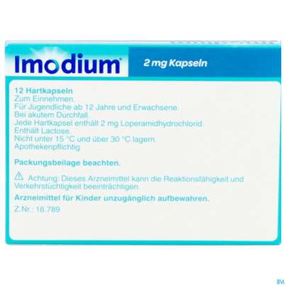 Imodium Kapseln 2mg 12st, A-Nr.: 5510740 - 05