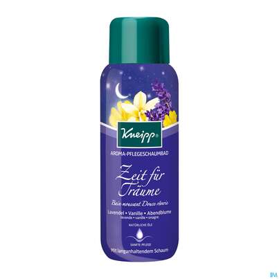 Sie sehen eine Packung Kneipp Aroma/pflegeschaumbad Zeit Fuer Traeume 400ml, Produktbild: 01 Kneipp Aroma/pflegeschaumbad Zeit Fuer Traeume 400ml, A-Nr.: 4088670 - 01